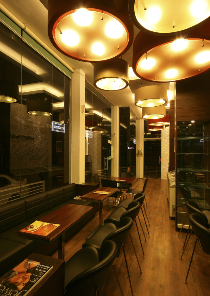 Commercial interior design, Korter Ice Cream Studio - done by Kumar Group, the best interior designers in Kochi